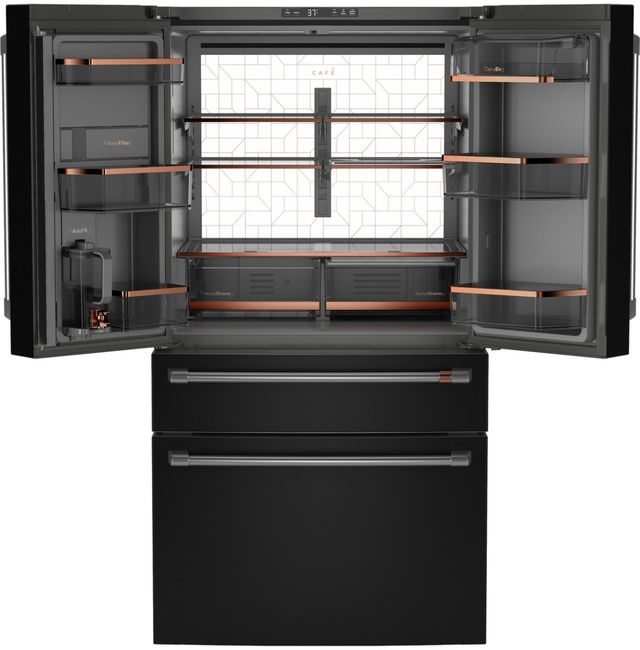 Café™ 36" 28.7 Cu. Ft. Matte Black French Door Refrigerator-1