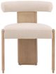 Dovetail Furniture Gwyneth Cream/Natural Dining Chair-1