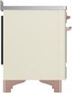 Ilve® Majestic III 48" Antique White Pro Style Induction Range with 6 Elements and Copper Trim-4