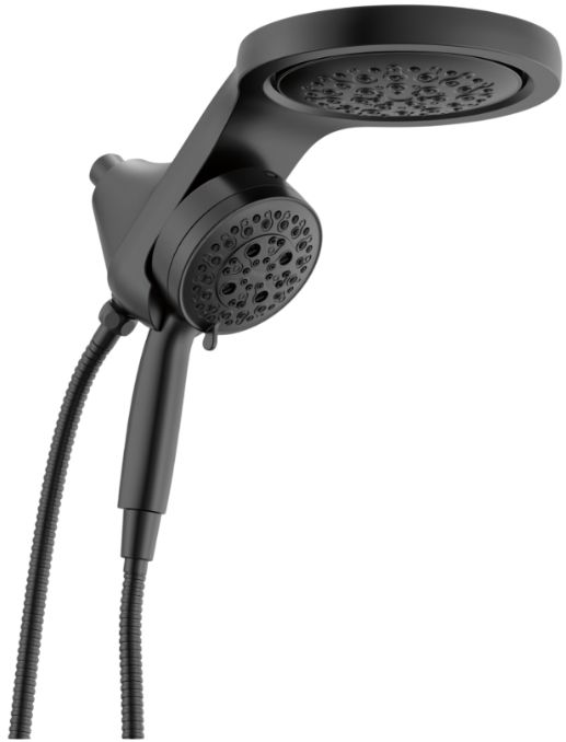 Delta Universal Showering Matte Black 2.5 GPM 6-Setting HydroRain® with ProClean®-0