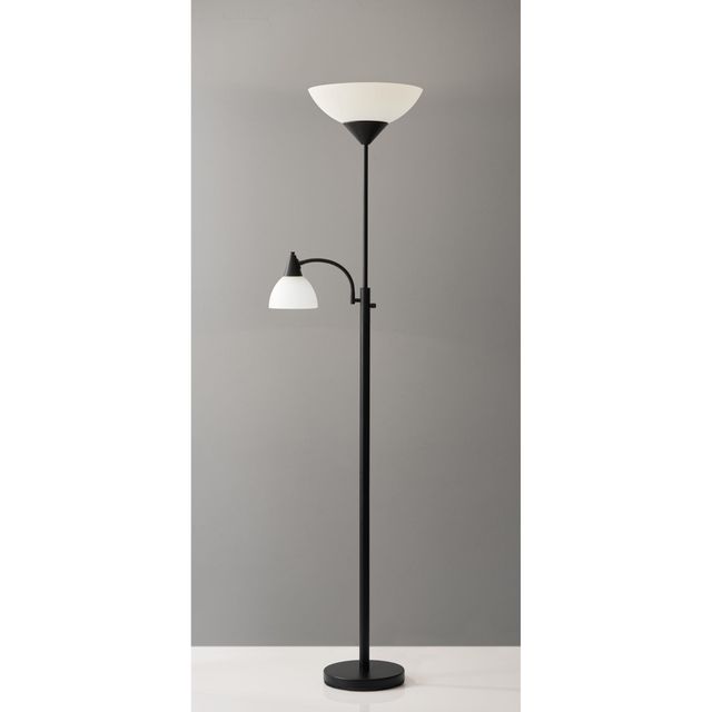 Adesso® Piedmont Black 30W Combo Torchiere-2