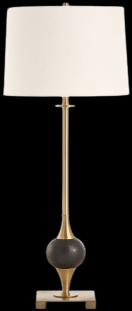 Uttermost® Dempsey Black/Brass Buffet Lamp-0
