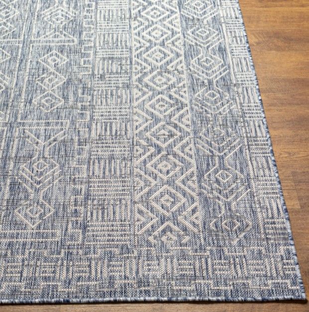 Surya Eagean Navy/Taupe 4'x6' Area Rug-1