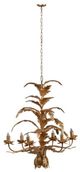 A & B Home Valerio Antique Gold Fleur Chandelier-0