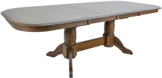 Intercon Colonial Oak Weathered Chestnut Trestle Dining Table