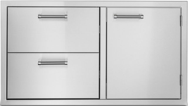Viking® 5 Series 36" Stainless Steel Outdoor Double Drawer and Access Door Combo-0