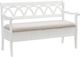 Powell® Winslett White Storage Bench-0