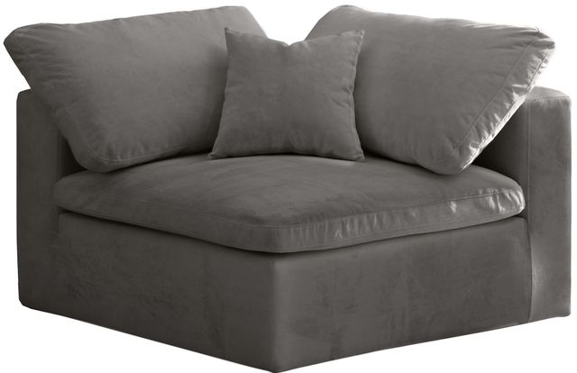 Meridian Furniture Cozy Grey Velvet Chair-0