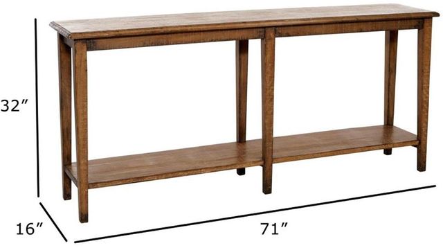 Nest Home Collections Pali II Antique Natural Console Table-3