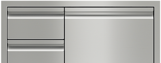 Wolf® 30" Stainless Steel Combination Double Drawers and Door Storage-1