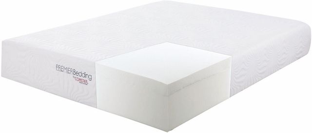 Coaster® Ian White 12” Medium Memory Foam Queen Mattress-2