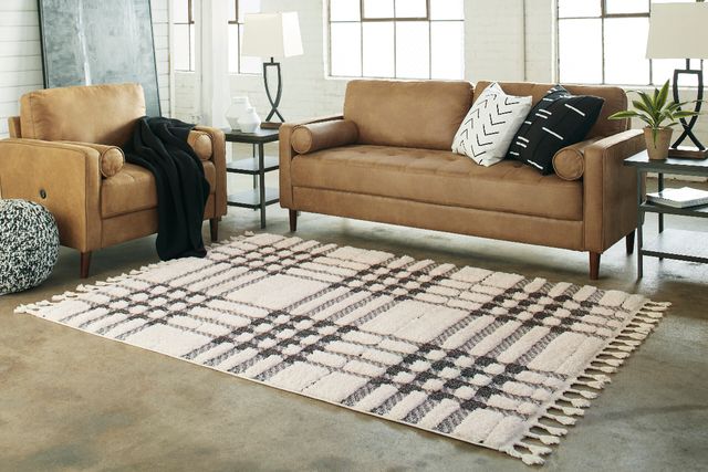 Signature Design by Ashley® Oladon Black/Gray 5' x 7' Medium Area Rug-3