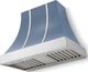 La Cornue CornuFé Cascade 36" Provence Blue Wall Mounted Range Hood with Polished Chrome Trim-0
