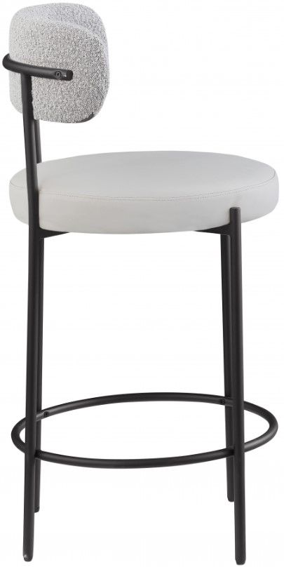 Meridian Furniture Beacon Taupe Leather Counter Stool-3