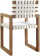 Modus Furniture One Bisque/White Dining Arm Chair-4