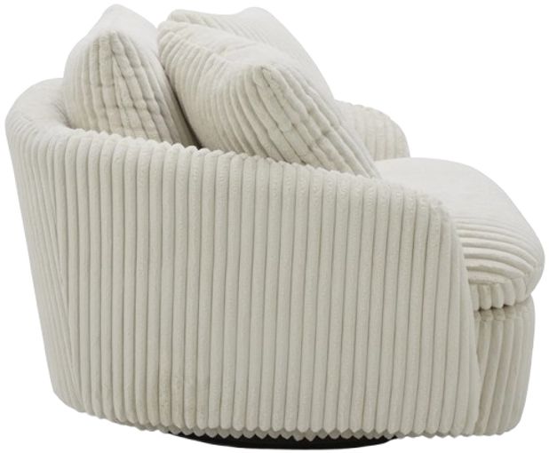 Parker House® Boomer Mega Ivory Swivel Chair-3