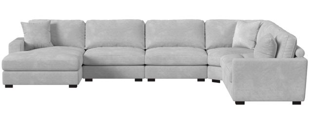Elements International Arizona 6-Piece Steno Stone Modular Sectional and Left-Arm Facing Chaise-2