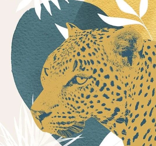 Classy Art Jungle Cat II by Carol Robinson Wall Art-1