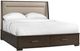 Riverside Furniture Monterey Beige/Mink Queen Upholstered Panel Storage Bed-0