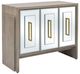 Bassett Mirror Lansing Cerused Gray Oak/White Server-0