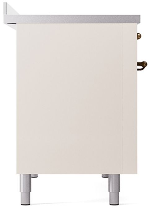 Ilve® Nostalgie II Series 48" Antique White Pro Style Induction Range-3