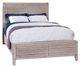 American Woodcrafters 2810 Aurora Whitewash King Panel Bed with Panel Footboard-0