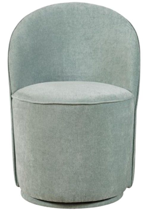 Jofran Inc. Urban Archive Landon Blue Swivel Dining Chair-2