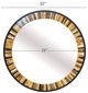 A & B Home Kathie Black Wall Mirror-2