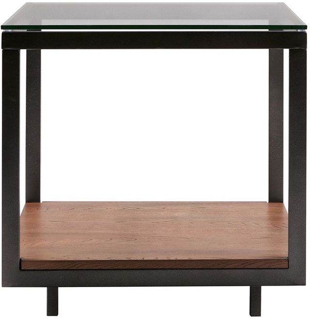 Olliix by Madison Park Iron/Walnut Pratt End Table-0