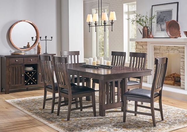 A-America® Bremerton Warm Gray Trestle Dining Table-2