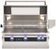 Fire Magic® Echelon 4-Burner Stainless Steel Built-In Natural Gas Grill with Magic View Window and Digital Thermometer-1