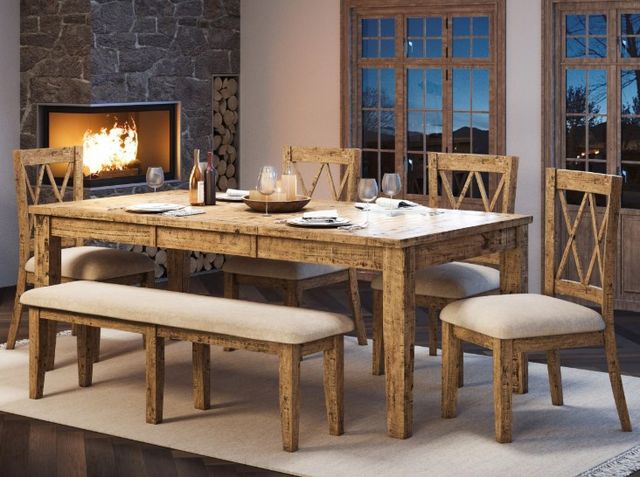 Jofran Inc.Telluride 6-Piece Gold Dining Set-1