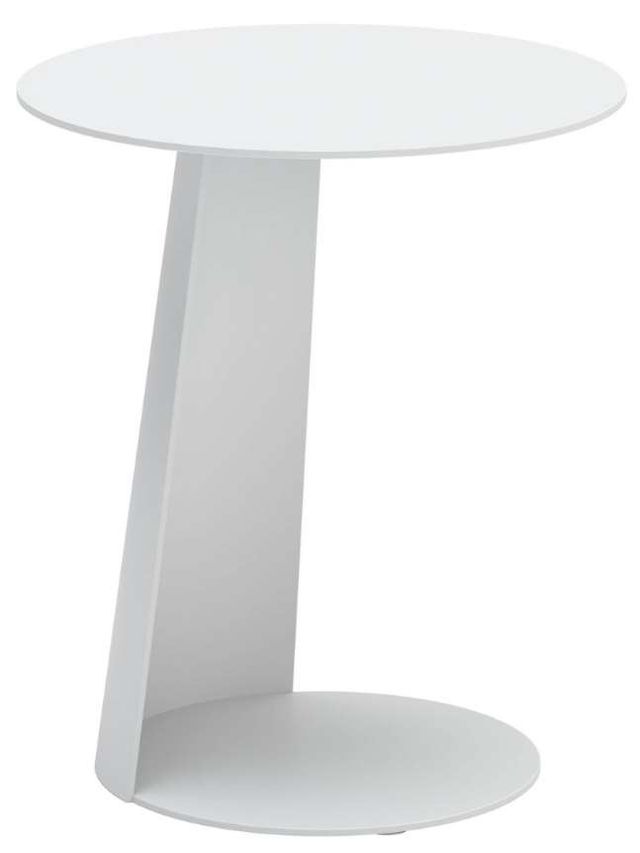 Zuo® Modern Sunny Isles White Aluminum Outdoor Side Table-0