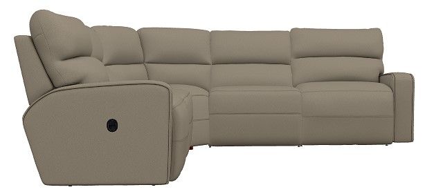 La-Z-Boy® Maddox 5-Piece Fossil Curve Manual Reclining Sectional-1