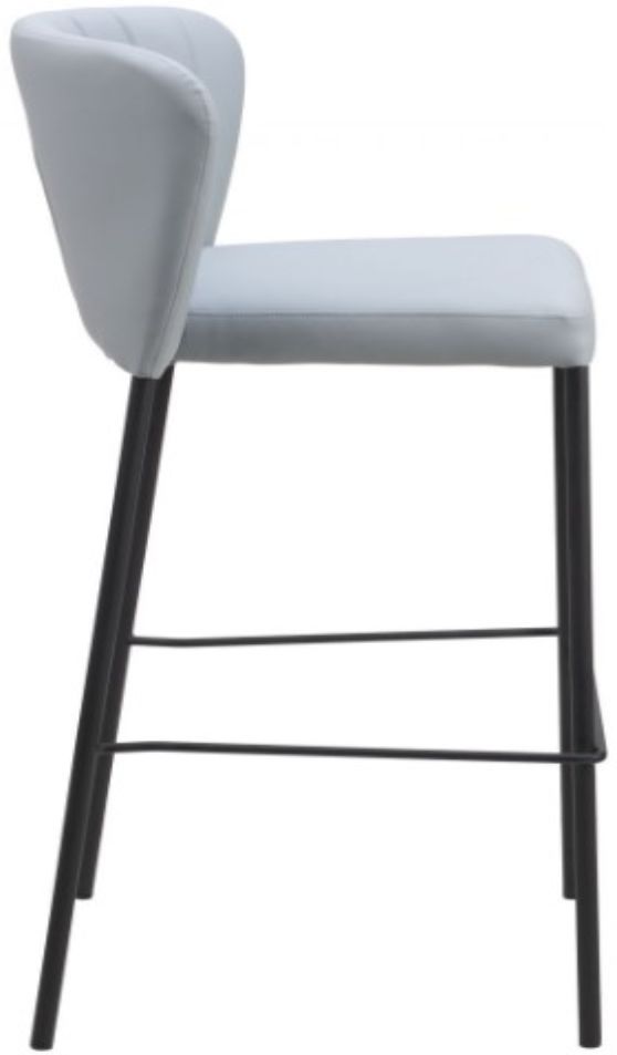 Zuo® Modern Linz Gray Barstool-1
