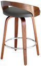 Armen Living Sonia 2-Piece Gray/Walnut Counter Stool Set-3