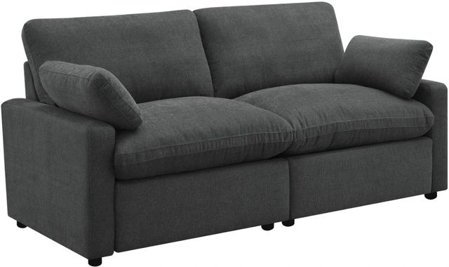 Coaster® Collins 2-Piece Dark Gray Power Reclining Small Spaced Sectional-0