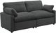 Coaster® Collins 2-Piece Dark Gray Power Reclining Small Spaced Sectional-0