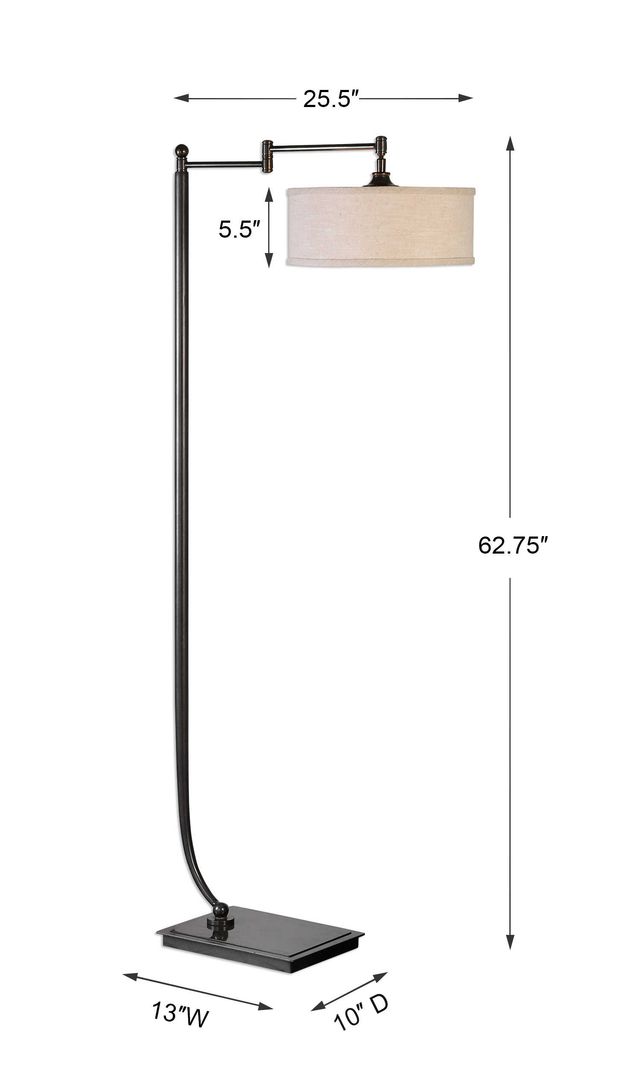 Uttermost® Lamine Dark Bronze Floor Lamp-2