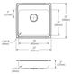 Elkay Lustertone® Classic Lustrous Satin Stainless Steel 22" x 22" x 5" MR2-Hole Single Bowl Drop-in ADA Sink with Quick-Clip-1