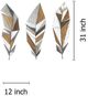 Classy Living 3-Piece Industrial Feathers Wall Decor Set-2