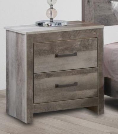 American Wholesale Furniture Langston Grey Nightstand-1