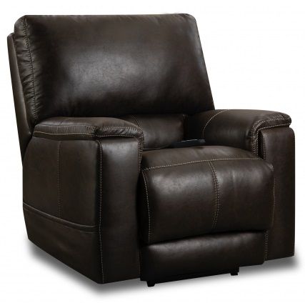 HomeStretch Custom Comfort Brown Power Wall-Saver Recliner-0