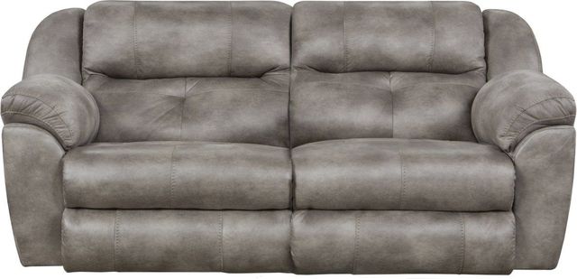 Catnapper® Ferrington Steel Power Headrest with Lumbar Power Lay Flat Reclining Sofa