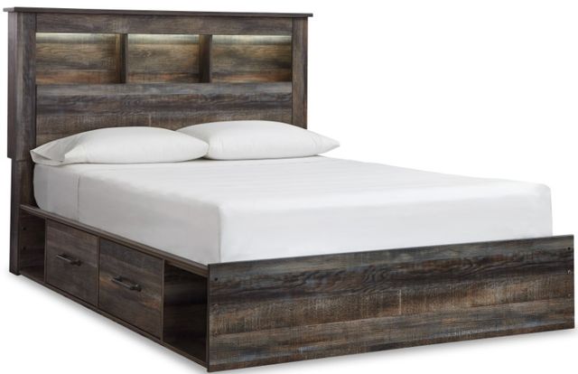 Signature Design by Ashley® Drystan 4-Piece Brown Full Bookcase Bed Set-1