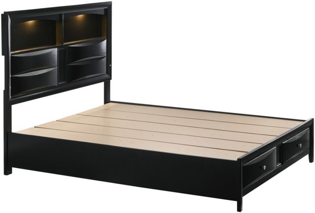 Crown Mark Fallon Black Bed-1