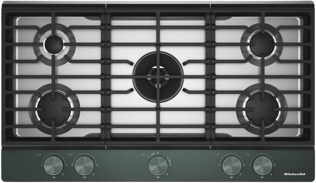 KitchenAid® 36" Juniper Gas Cooktop with 5 Burners, Integrated Wok Grate and Premium Weighted Knobs-0