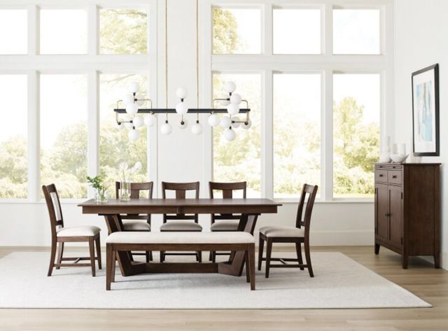 Kincaid® Kafe Mocha Upholstered Dining Bench-2