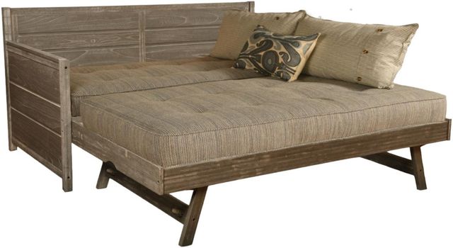 Kodiak Furniture Marisa Taxi Seaport/Weathered Gray Twin Daybed with Mattress and Pop Up -0