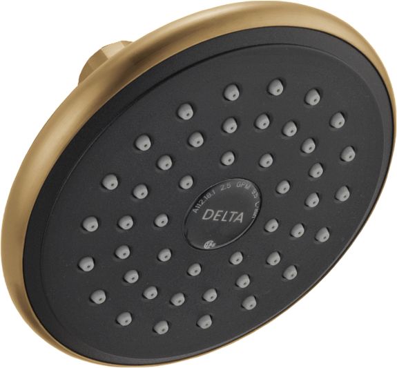 Delta Universal Showering Components Champagne Bronze Raincan Single-Setting Shower Head-0